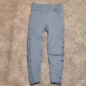 Blue High-Waisted Leggings